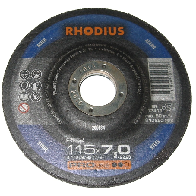Vendita online Disco per smerigliatura per pietra Rhodius 115X7,0 RS66